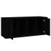 Mueble para TV madera contrachapada negra 100x35x40 cm