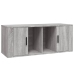 Mueble de TV madera contrachapada gris Sonoma 100x35x40 cm