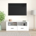 Mueble para TV madera contrachapada blanco 100x35x40 cm