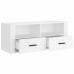 Mueble para TV madera contrachapada blanco 100x35x40 cm