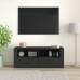 Mueble para TV madera contrachapada negra 100x35x40 cm