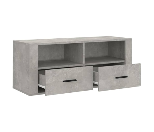 Mueble para TV contrachapada gris hormigón 100x35x40 cm