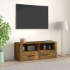 Mueble para TV madera contrachapada roble ahumado 100x35x40 cm