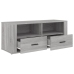 Mueble de TV madera contrachapada gris Sonoma 100x35x40 cm