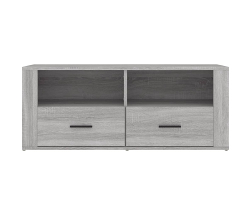 Mueble de TV madera contrachapada gris Sonoma 100x35x40 cm