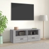 Mueble de TV madera contrachapada gris Sonoma 100x35x40 cm