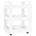 Carrito de cocina madera contrachapada blanco 60x45x80 cm