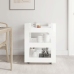 Carrito de cocina madera contrachapada blanco brillo 60x45x80cm