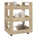 Carrito de cocina madera contrachapada color roble 60x45x80 cm