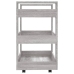 Carrito de cocina madera contrachapada gris Sonoma 60x45x80 cm