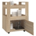 Carrito de cocina madera contrachapada color roble 60x45x80 cm