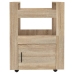 Carrito de cocina madera contrachapada color roble 60x45x80 cm