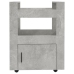 Carrito de cocina madera contrachapada gris hormigón 60x45x80cm