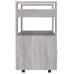 Carrito de cocina madera contrachapada gris Sonoma 60x45x80 cm