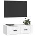 Mueble de TV colgante madera contrachapada blanco 80x36x25 cm