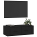 vidaXL Mueble de TV colgante madera contrachapada negro 80x36x25 cm