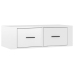 Mueble de TV colgante madera blanco brillante 80x36x25 cm