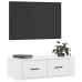 Mueble de TV colgante madera blanco brillante 80x36x25 cm