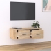 Mueble TV colgante madera contrachapada roble Sonoma 80x36x25cm