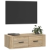 Mueble TV colgante madera contrachapada roble Sonoma 80x36x25cm