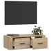 Mueble TV colgante madera contrachapada roble Sonoma 80x36x25cm