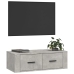 Mueble de TV colgante madera gris hormigón 80x36x25 cm