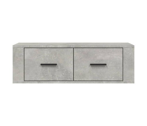 Mueble de TV colgante madera gris hormigón 80x36x25 cm