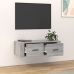 Mueble TV colgante madera contrachapada gris Sonoma 80x36x25 cm