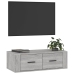 Mueble TV colgante madera contrachapada gris Sonoma 80x36x25 cm