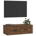 Mueble TV colgante madera contrachapada roble marrón 80x36x25cm