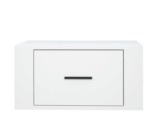 vidaXL Mesitas de noche de pared 2 uds blanco 50x36x25 cm