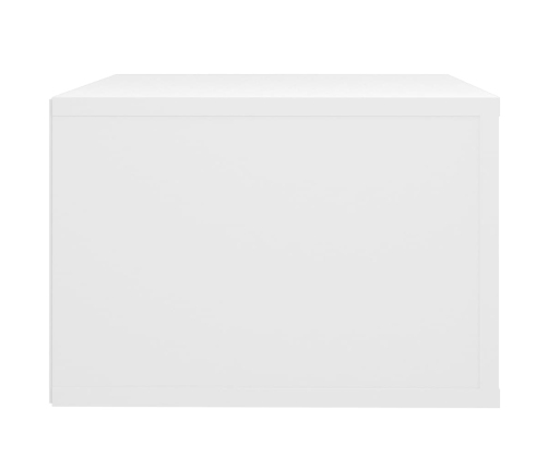 vidaXL Mesitas de noche de pared 2 uds blanco 50x36x25 cm