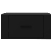 Mesitas de noche de pared 2 uds negro 50x36x25 cm