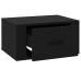 Mesitas de noche de pared 2 uds negro 50x36x25 cm