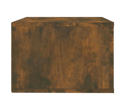 Mesitas de noche de pared 2 uds color roble ahumado 50x36x25 cm