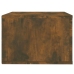 Mesitas de noche de pared 2 uds color roble ahumado 50x36x25 cm