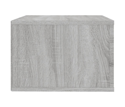 vidaXL Mesitas de noche de pared 2 uds gris Sonoma 50x36x25 cm