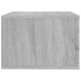 vidaXL Mesitas de noche de pared 2 uds gris Sonoma 50x36x25 cm