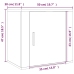 vidaXL Mesitas de noche de pared 2 uds blanco 50x30x47 cm