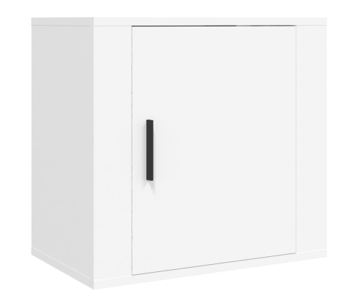 vidaXL Mesitas de noche de pared 2 uds blanco 50x30x47 cm