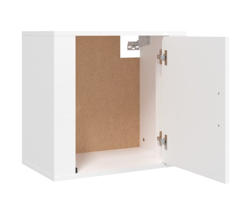 vidaXL Mesitas de noche de pared 2 uds blanco 50x30x47 cm