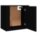 Mesitas de noche de pared 2 uds negro 50x30x47 cm