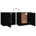 Mesitas de noche de pared 2 uds negro 50x30x47 cm