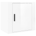 Mesitas de noche de pared 2 uds blanco brillante 50x30x47 cm