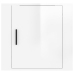 Mesitas de noche de pared 2 uds blanco brillante 50x30x47 cm