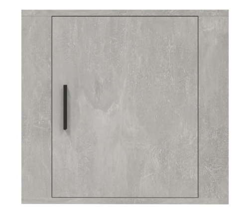 vidaXL Mesitas de noche de pared 2 uds gris hormigón 50x30x47 cm