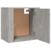 vidaXL Mesitas de noche de pared 2 uds gris hormigón 50x30x47 cm