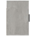 vidaXL Mesitas de noche de pared 2 uds gris hormigón 50x30x47 cm