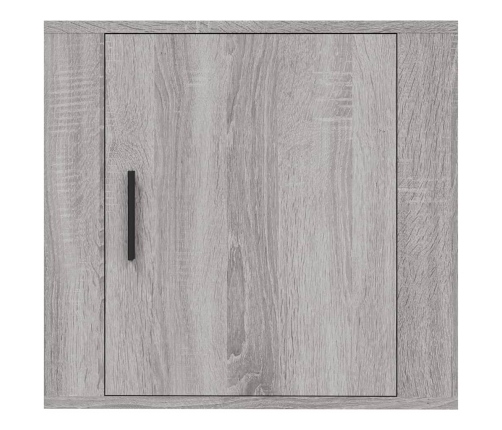 Mesitas de noche de pared 2 uds gris Sonoma 50x30x47 cm