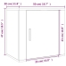 vidaXL Mesitas de noche de pared 2 uds roble marrón 50x30x47 cm